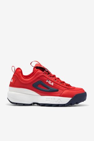 FILA Disruptor 2 Premium Sneakers Red / White / Navy,Mens Shoes | CA.LAJVWS896